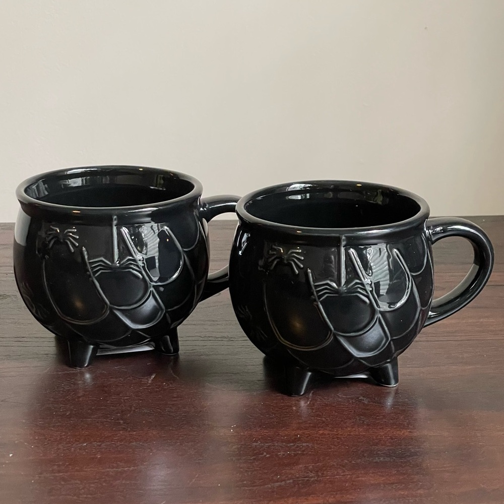 Black Cauldron Halloween Mugs